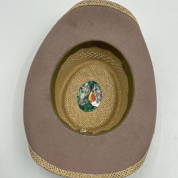 VINTAGE ROCHA HATS UNITALLA MENS SIZE XL WESTEN COWBOY HAT TAN - Picture 6 of 10